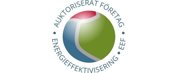 bilden visar logotypen för EEFs auktorisering av företag som arbetar med energieffektivisering